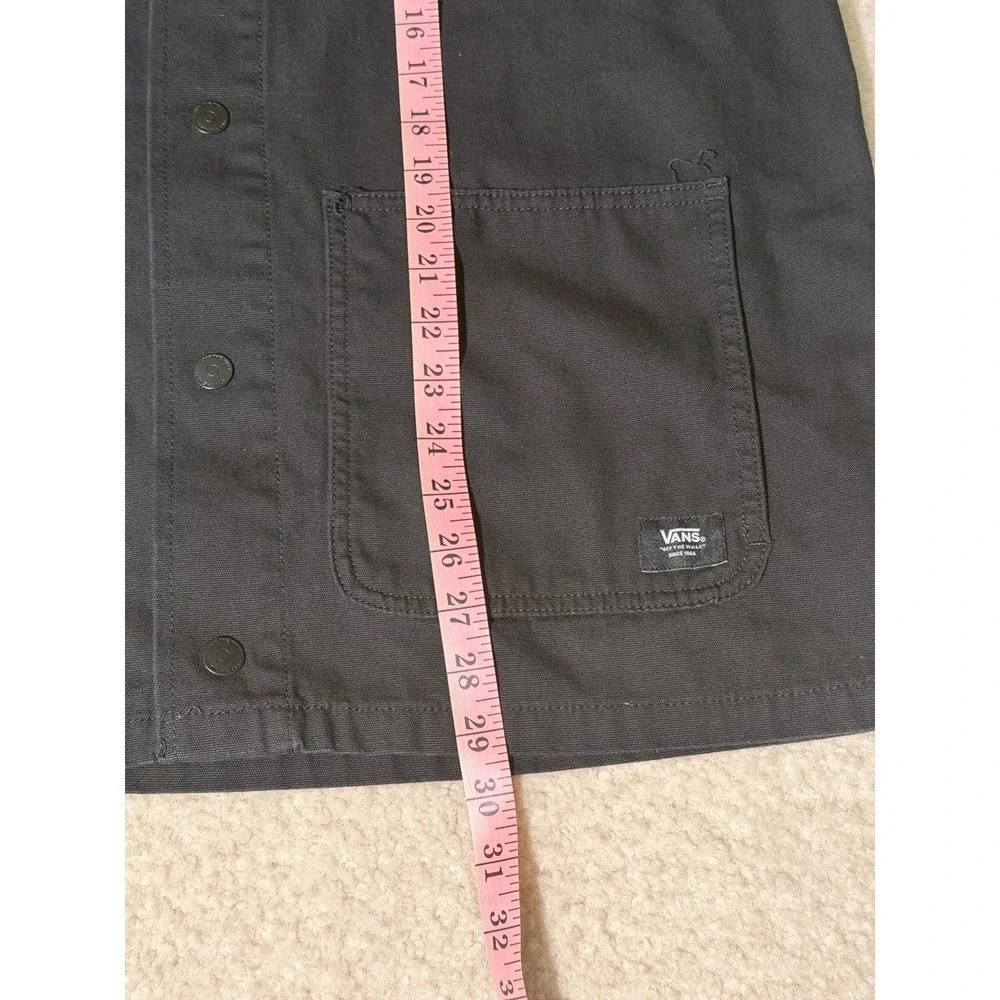 Vans Micro Dazed Drill Chore Coat Black Denim Jacket Tyson Peterson Graphic Logo